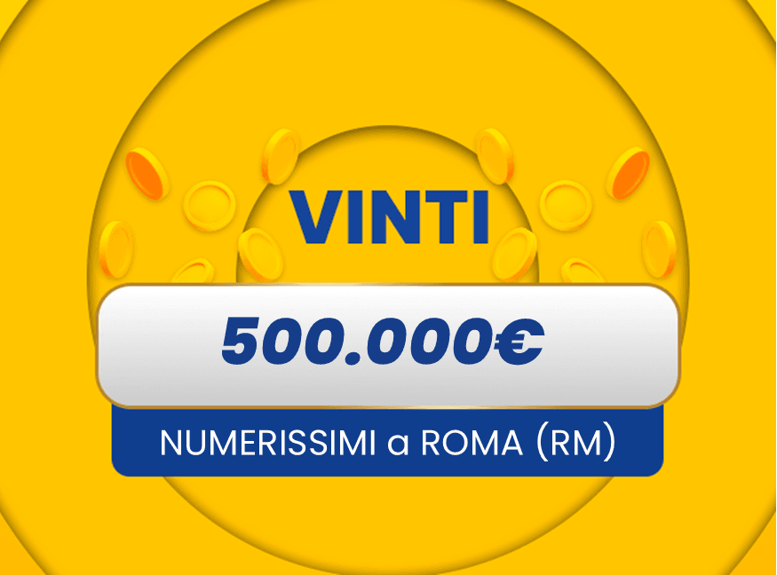Gratta e Vinci: vincita da 500.000€ a Roma con il biglietto Numerissimi