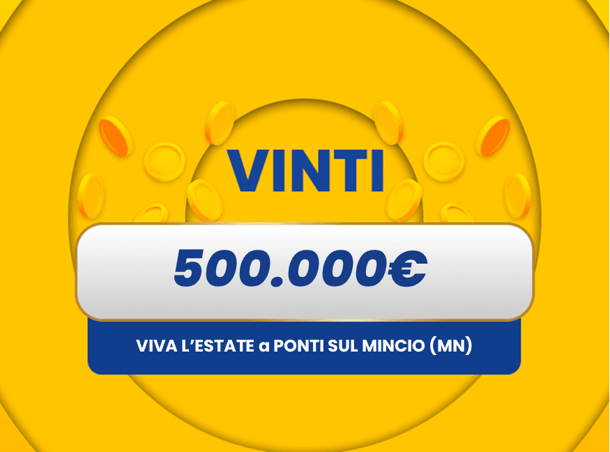 Gratta e Vinci: vincita da 500.000€ a Ponti sul Mincio con il biglietto Viva l’Estate.