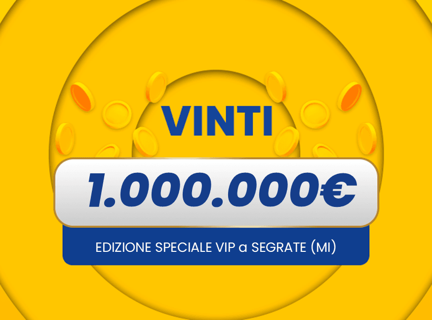 Gratta e Vinci: vincita da 1.000.000€ a Segrate con Edizione Speciale VIP
