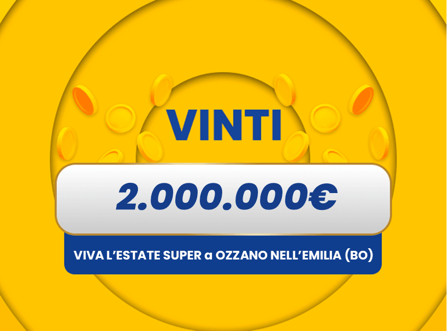 Gratta e Vinci: vincita da 2.000.000€ a Ozzano nell’Emilia con il biglietto Viva l’Estate Super