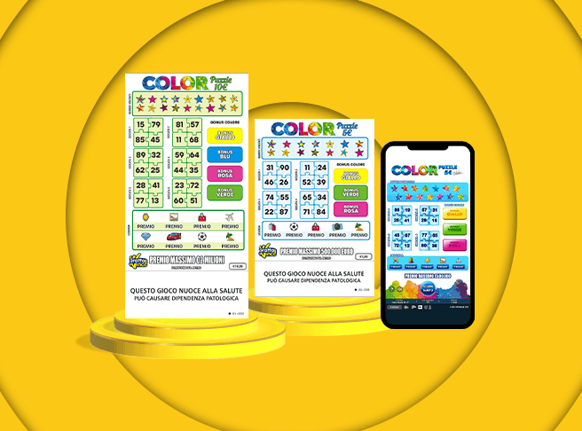 Color Puzzle da 5€ e da 10€: ecco i due nuove Gratta e Vinci Color Puzzle da 5€ e Color Puzzle da 10€: i nuovi Gratta e Vinci sono in ricevitoria