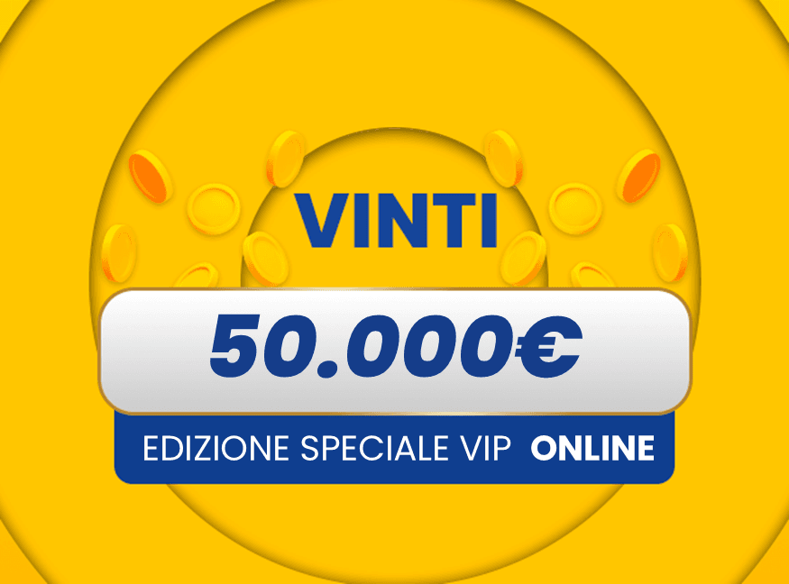 Vincita Online Gratta e Vinci: vincita da 50.000€ ONLINE con il biglietto Edizione Speciale VIP