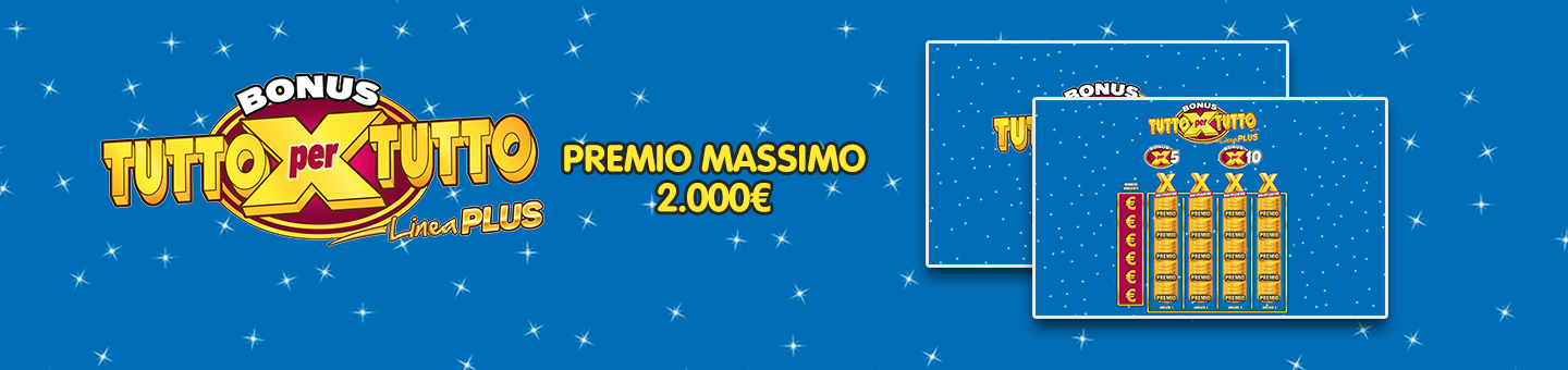 Bonus Tutto per tutto online