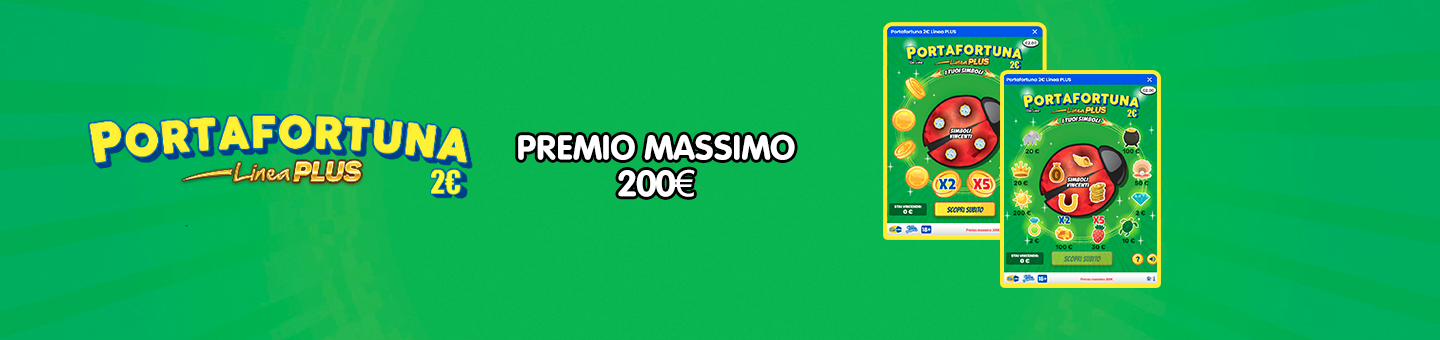 Portafortuna 2 euro linea plus online