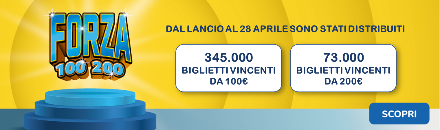 Le vincite di Forza 100 200 della settimana