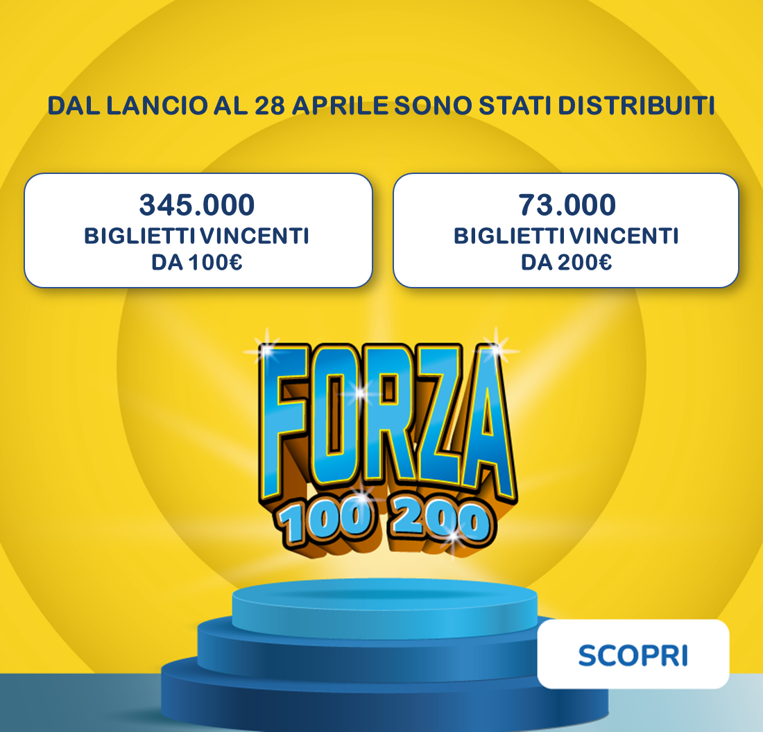 Le vincite di Forza 100 200 della settimana