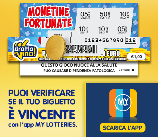 Gratta e Vinci Monetine Fortunate da 1€: gioco e premi –