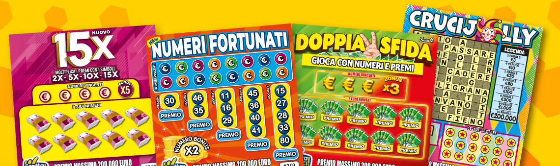 scopri i Gratta e Vinci gamma 3 euro
